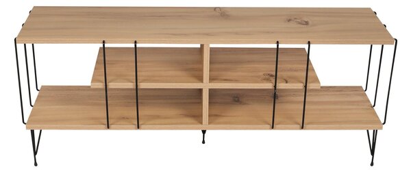 Comoda TV Eze, Crem - Alb - Maro - Gri, 120x45x30 cm