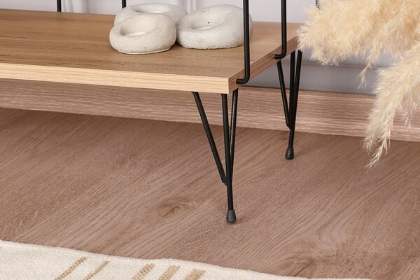 Comoda TV Eze, Crem - Alb - Maro - Gri, 120x45x30 cm