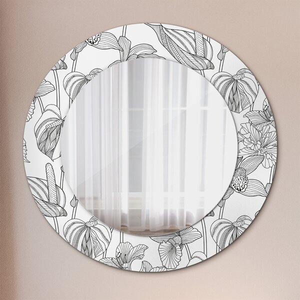 Oglindomat.ro Decoratiuni perete cu oglinda Decoratiuni perete cu oglinda Model floral lsdo-00069
