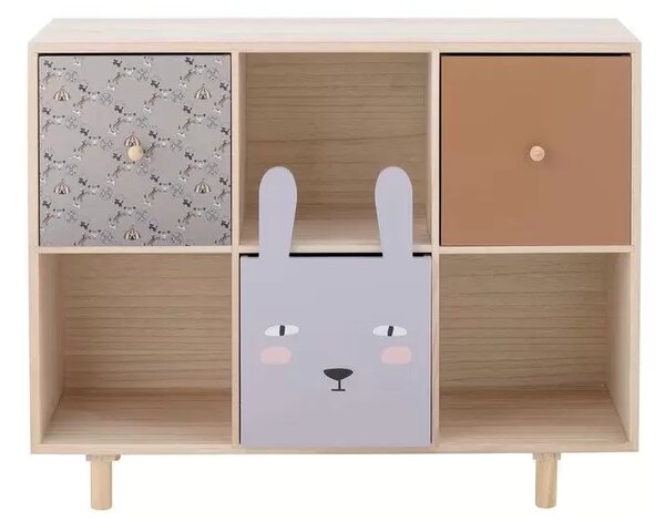 Calle Unitate de Rafturi w/Drawers L55 Paulownia Nature - Bloomingville