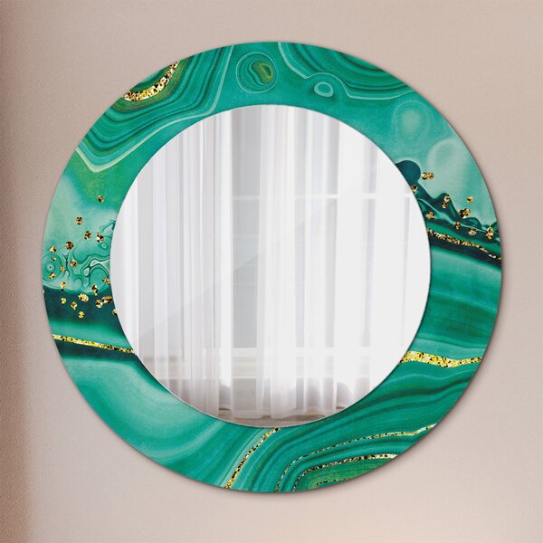 Oglindomat.ro Oglinda cu decor rotunda Oglinda cu decor rotunda Agate jaspis marble lsdo-00091