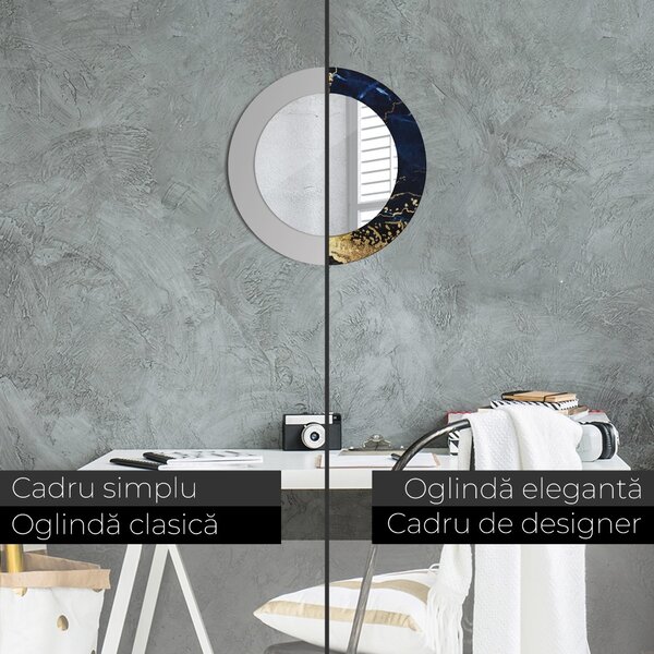 Oglindomat.ro Decoratiuni perete cu oglinda Decoratiuni perete cu oglinda Marmură albastră lsdo-00097
