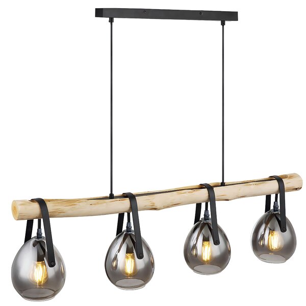 Lampă de tavan APP1775-4CP WOOD GREY