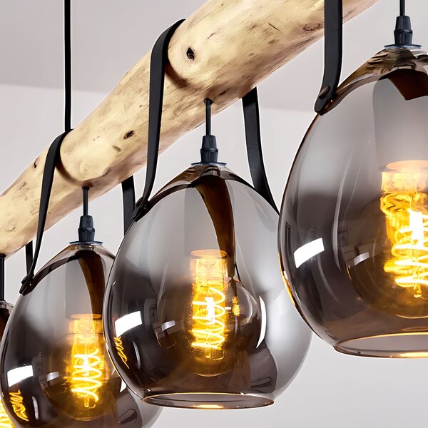 Lampă de tavan APP1775-4CP WOOD GREY