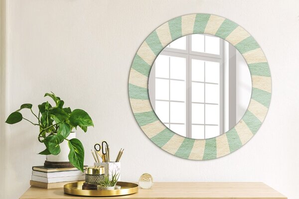 Oglindomat.ro Oglinda rotunda imprimata Oglinda rotunda imprimata Model pastel retro lsdo-00127