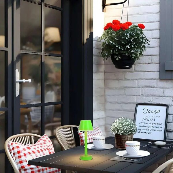 Gaja LED Portabil Veioză IP44 RGBW Verde - Lindby