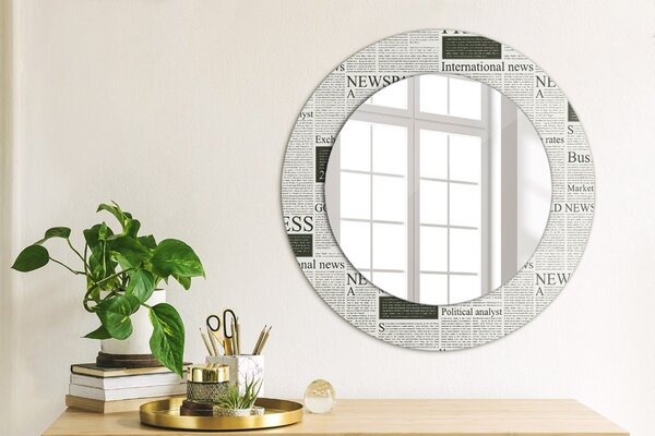 Oglindomat.ro Decoratiuni perete cu oglinda Decoratiuni perete cu oglinda Model din ziare lsdo-00140