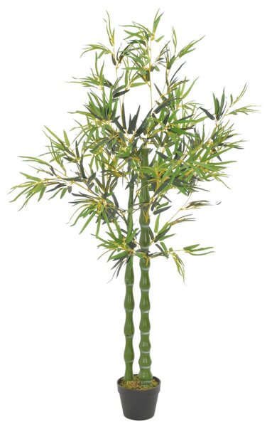 Plantă artificială bambus cu ghiveci, verde, 160 cm