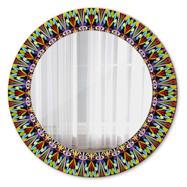 Oglindomat.ro Decoratiuni perete cu oglinda Decoratiuni perete cu oglinda Model de mandala psihedelică lsdo-00142