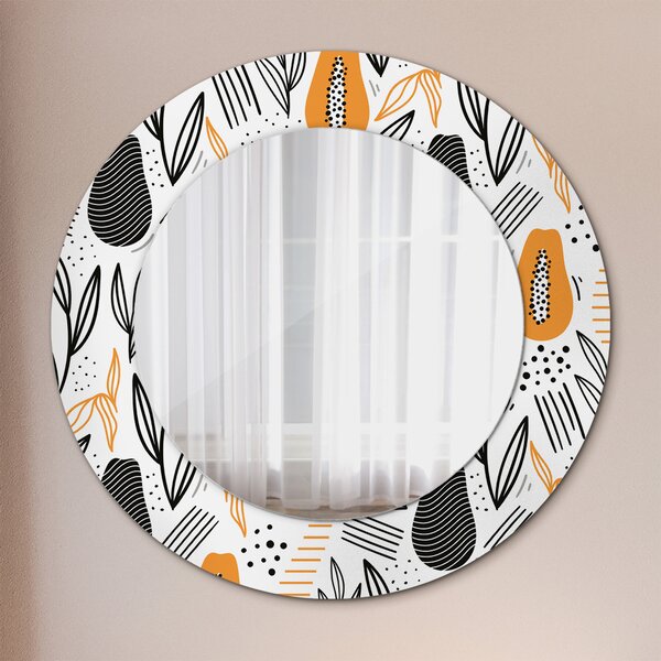 Oglindomat.ro Oglinda cu decor rotunda Oglinda cu decor rotunda Model papai lsdo-00148