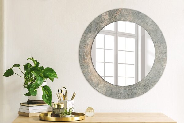 Oglindomat.ro Oglinda cu decor rotunda Oglinda cu decor rotunda Beton de epocă lsdo-00151