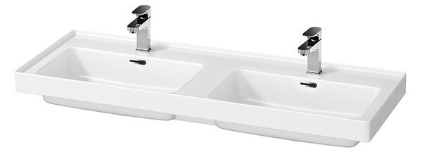 Lavoar dublu pentru mobilier, Cersanit, Crea, 120 cm, alb