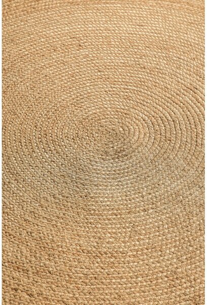 Covor în culoare naturală reversibil rotund din iută ø 140 cm Braided – Hanse Home