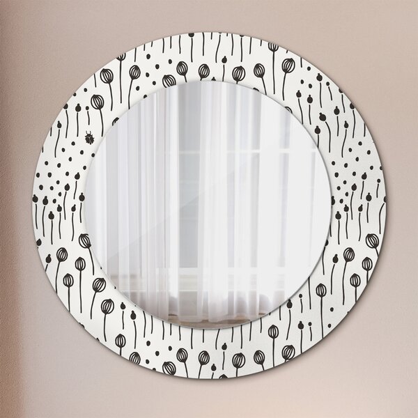 Oglindomat.ro Decoratiuni perete cu oglinda Decoratiuni perete cu oglinda Desen floral lsdo-00166