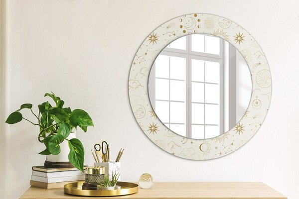 Oglindomat.ro Oglinda cu decor rotunda Oglinda cu decor rotunda Model ezoteric mistic lsdo-00187
