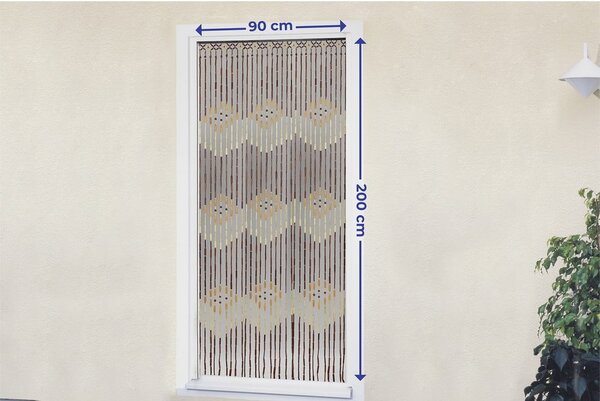 Perdea de ușă din bambus 200x90 cm - Maximex
