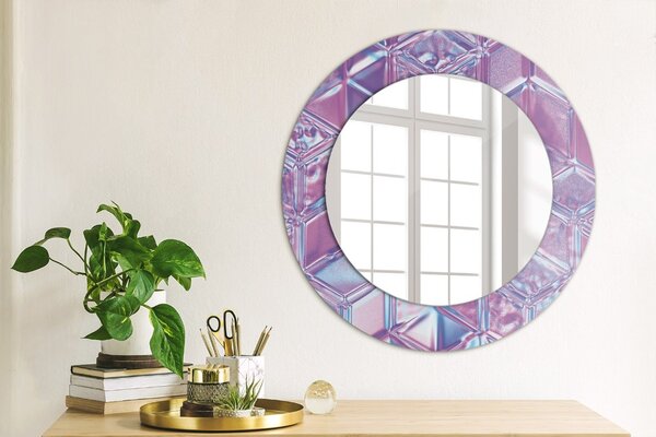 Oglindomat.ro Oglinda cu decor rotunda Oglinda cu decor rotunda Abstract suprarealist lsdo-00207