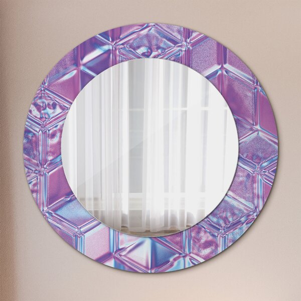 Oglindomat.ro Oglinda cu decor rotunda Oglinda cu decor rotunda Abstract suprarealist lsdo-00207