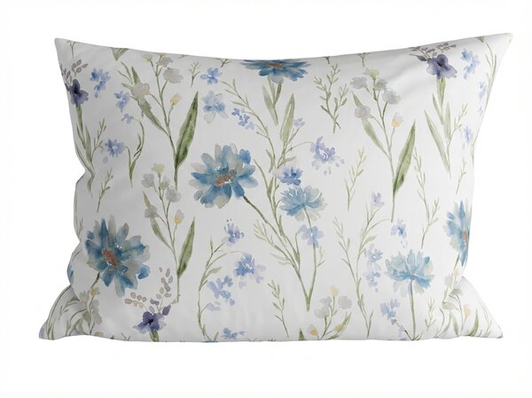 Husa din bumbac pentru pernă BLUVERIS 70x90 cm, albă