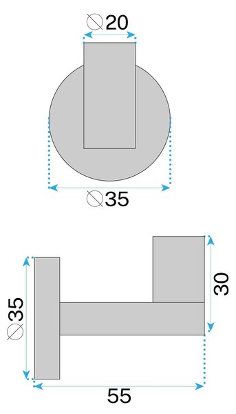 Cuier de baie 39104 ORI Titan