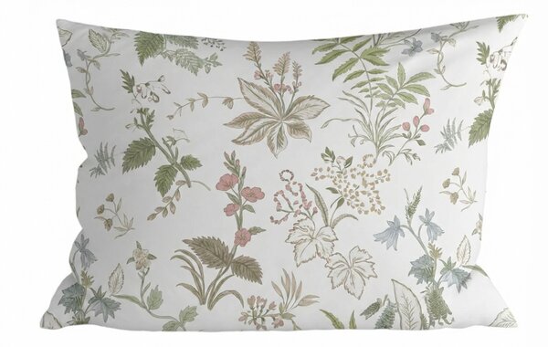 Husa de perna din bumbac FLORWELLA 70x90 cm, alb
