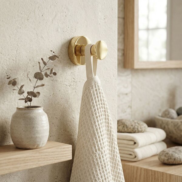 Cuier de baie 6606A Modern Gold