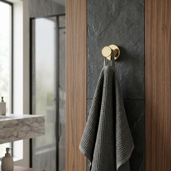 Cuier de baie 6606A Modern Gold