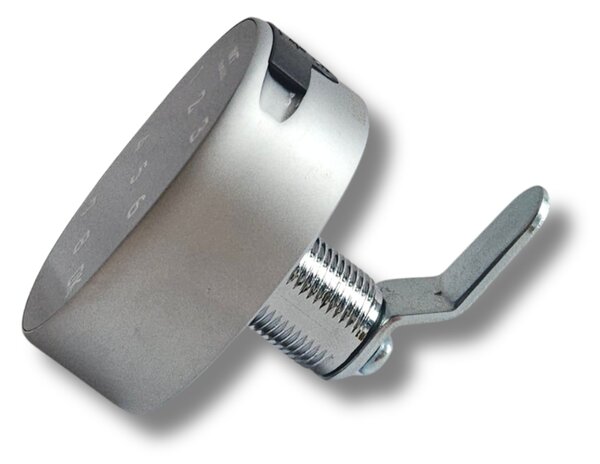 Încuietoare electronică cu cod pentru vestiare metalice, negru