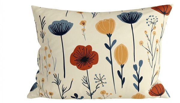 Fata de perna din bumbac LIORENA 50x70 cm, crem