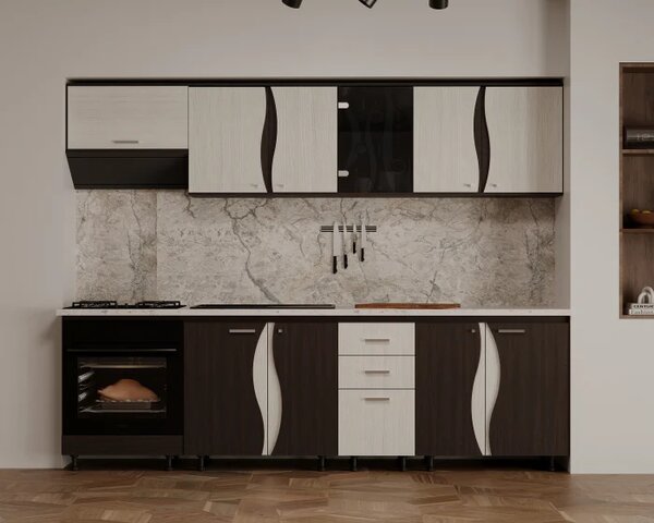 Bucatarie CIP3S - C2 Wenge + Alb