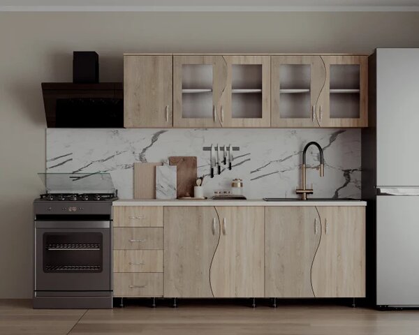 Bucatarie CIP S 2m, Sonoma + Trufe