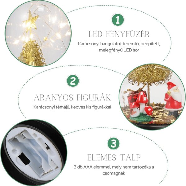 Set de lumânări decorative de Crăciun – 4 bucăți
