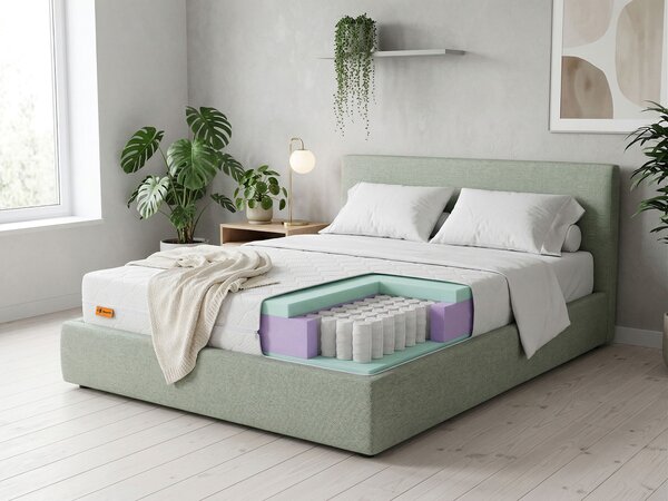 Saltea ortopedică cu arcuri tip buzunar și Aloe Vera Zendream 80x200