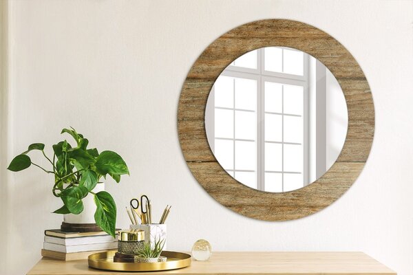 Oglindomat.ro Oglinda cu decor rotunda Oglinda cu decor rotunda Lemn vechi lsdo-00227