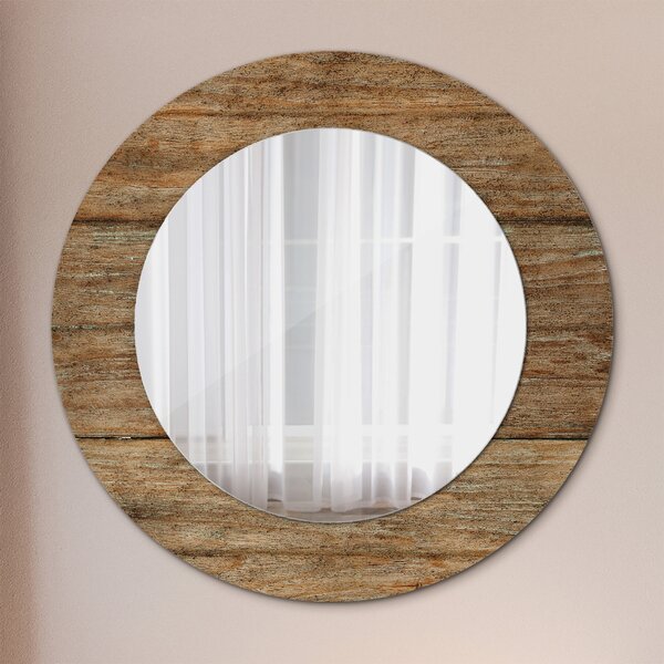 Oglindomat.ro Oglinda cu decor rotunda Oglinda cu decor rotunda Lemn vechi lsdo-00227