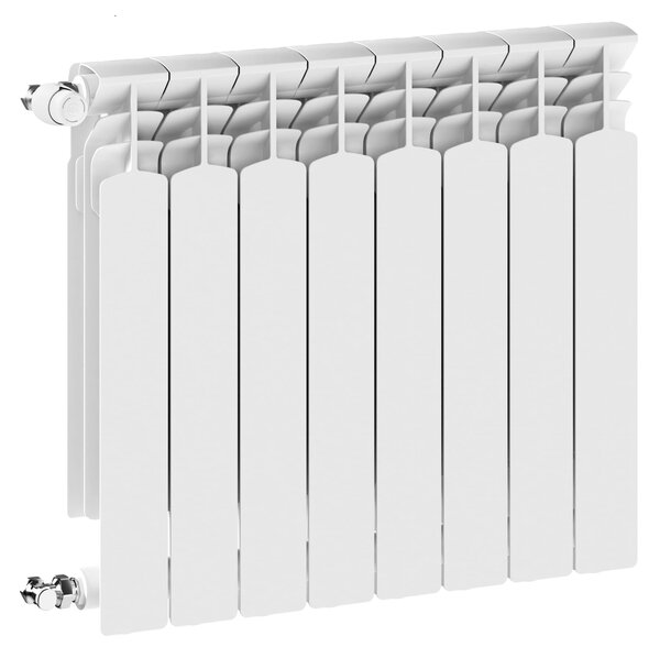 KFA Armatura G600F calorifer de cameră 67.2x64.4 cm podłączenie lateral alb 772-080-44