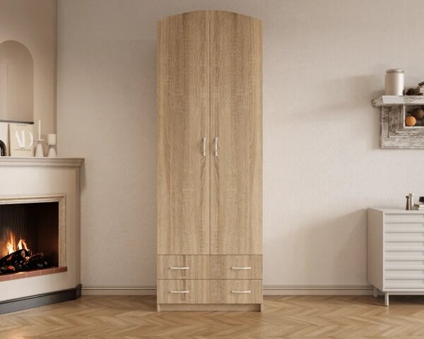 Dulap-4 ( 2U+2S ) Ro, 74x54x212 cm Sonoma