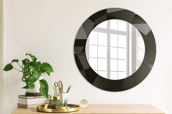 Oglindomat.ro Decoratiuni perete cu oglinda Decoratiuni perete cu oglinda Negru abstract lsdo-00232