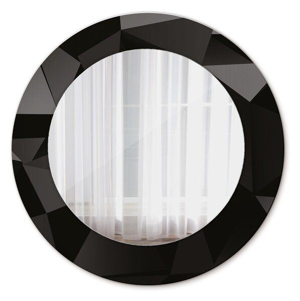 Oglindomat.ro Decoratiuni perete cu oglinda Decoratiuni perete cu oglinda Negru abstract lsdo-00232