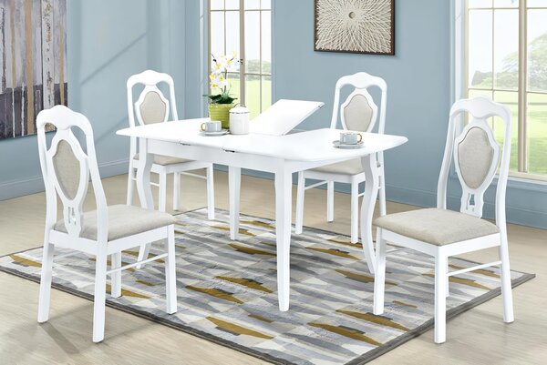 Set Masa RH7211EXT + 4 RH561C White,150x80x76 cm