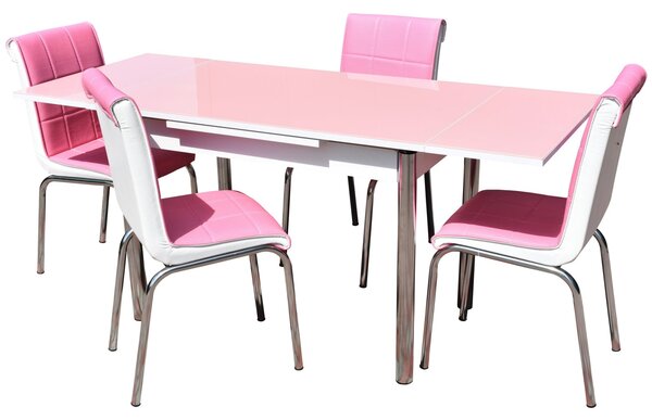Set Masa Sticla Cu 4 Scaune Nr13 Du 2 Penbe