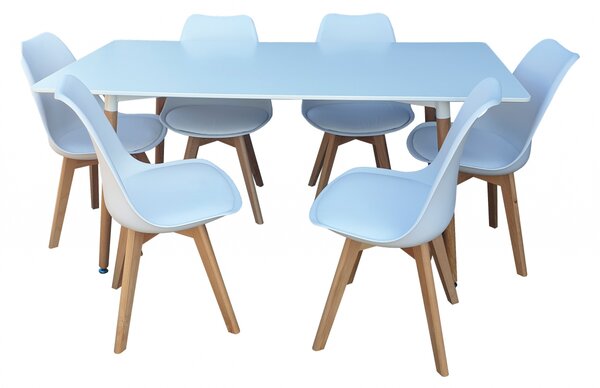 Set Masa Cu 6 Scaune HB01 Mare 160 cm