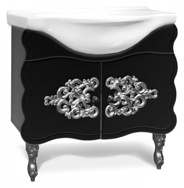 Masca baie + lavoar Temptation, 87x90x51cm, Negru