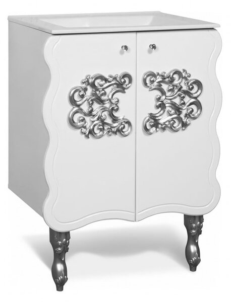Masca baie + lavoar Temptation, 66x90x47cm, Argint