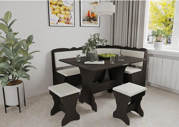 Set coltar bucatarie Rodos, Wenge + Fildes