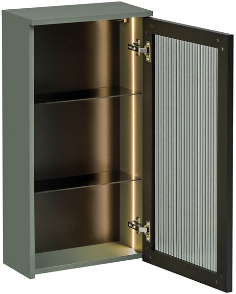 Comad Sombra Green dulap 40x19x78 cm laterala pe perete verde SOMBRA GREEN 83-40-1DG