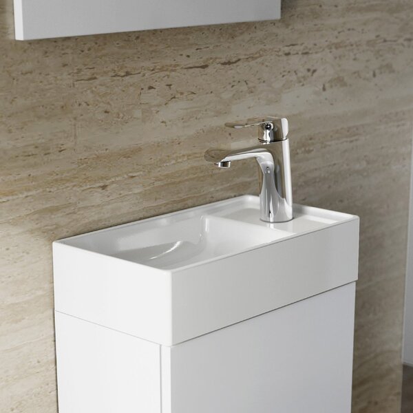 Ravak Veda lavoar 40x22 cm dreptunghiular mobilier alb luciu XJX01240000