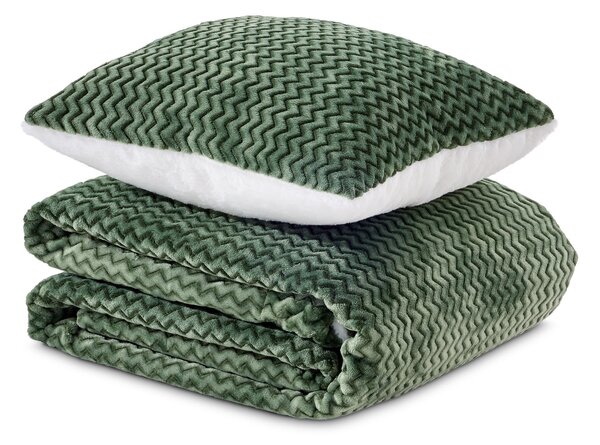 Setul Dormeo Warm Hug ombré verde