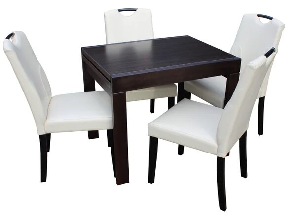 Set masa KORS cu 4 Scaune 6002 Wenge Crem
