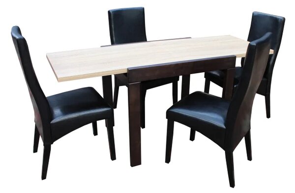 Set masa KORS cu 4 scaune 6012 Sonoma Negru